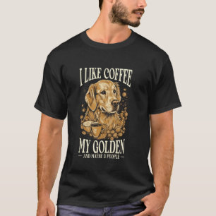 T-shirt Café Et Chiens Maman Et Papa Retriever Doré