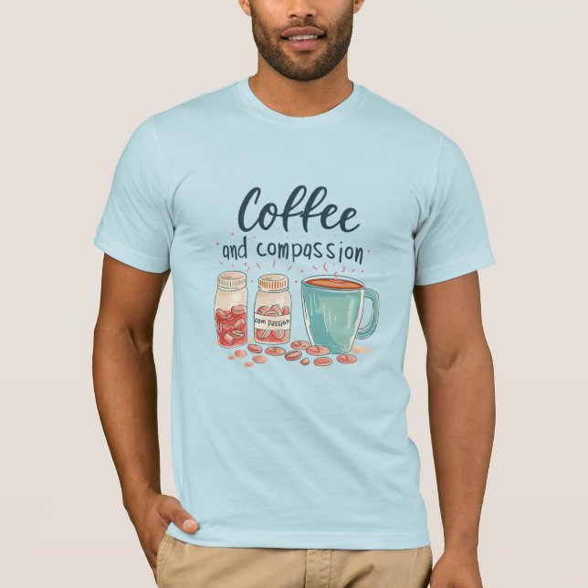 T-shirt café et compassion (Devant)
