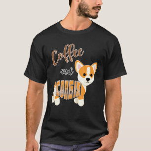 T-shirt Café Et Corgis Welsh Pembroke Corgi Chien