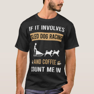 T-shirt Café et course de chien de traîneau Chiens de traî
