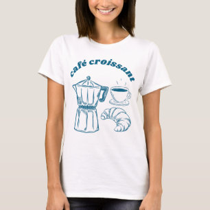 T-shirt Café et Croissant