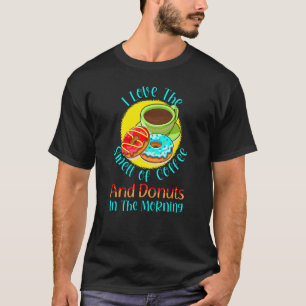 T-shirt Café Et Donuts Mignonnes Dit Que J'Aime L'Odeur De