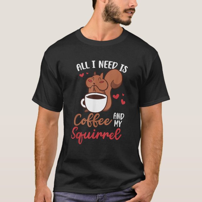 T-shirt Café Et Écureuil (Devant)