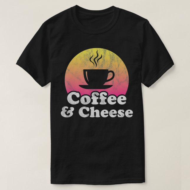 T-shirt Café et fromage (Design devant)