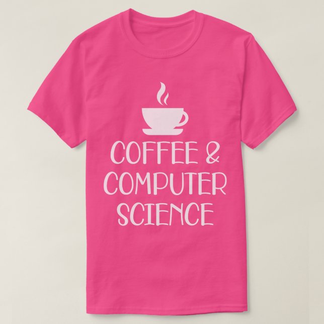 T-shirt Café et informatique w (Design devant)