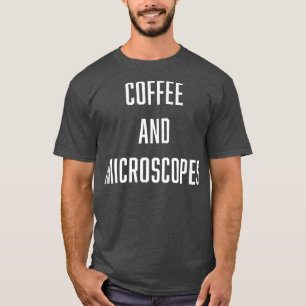 T-shirt Café et microscopes Biologie Chimie Sciences M