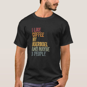 T-shirt Café Et Mon Boerboel 3 Personnes Chiens Chiens Dit