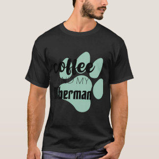T-shirt Café et mon doberman