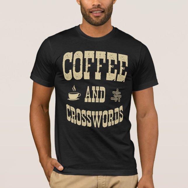 T-shirt Café Et Mots-Croisés (Devant)