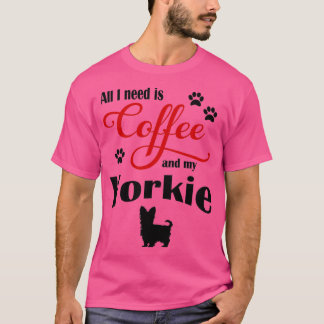 T-shirt Café et My Yorkie