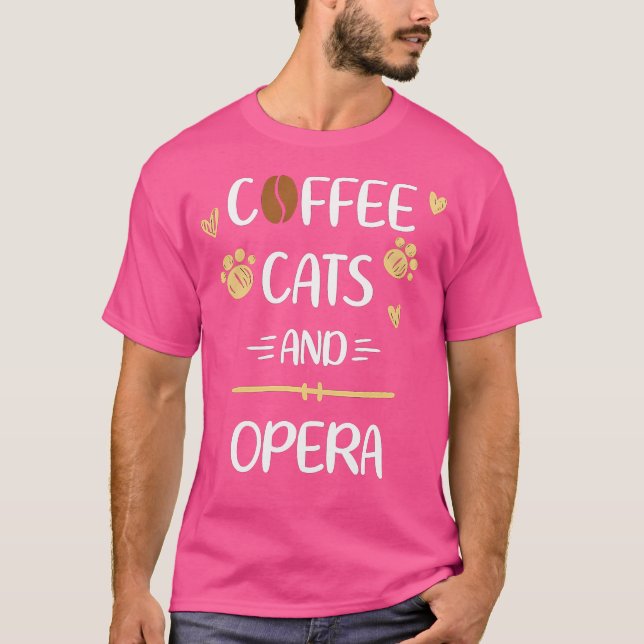 T-shirt Café Et Opéra Musique Classique (Devant)