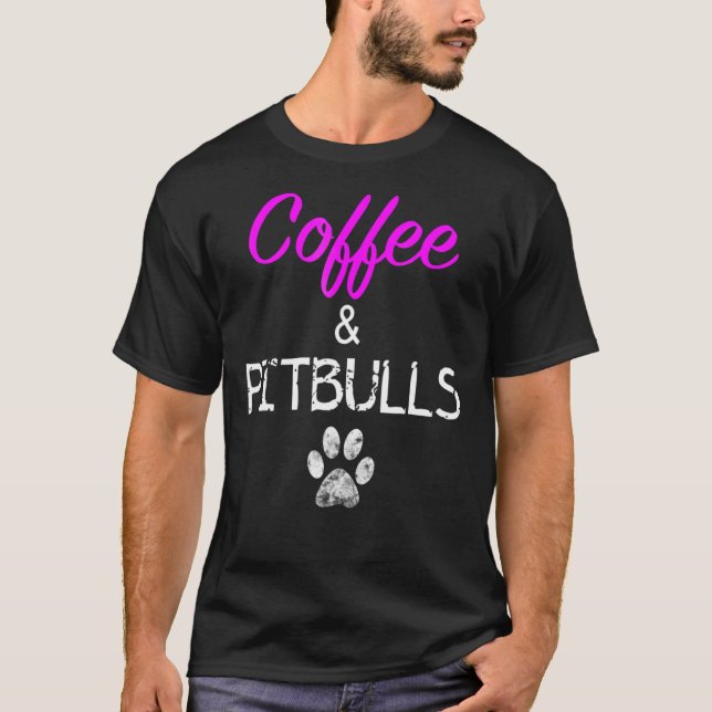 T-shirt Café Et Pitbulls (Devant)