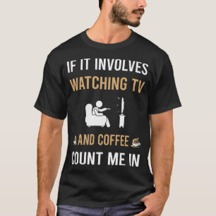 T-shirt Café Et Regarder La Télévision