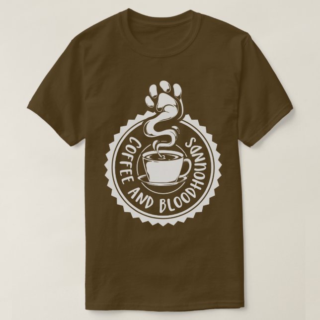 T-shirt Café et sanglants (Design devant)