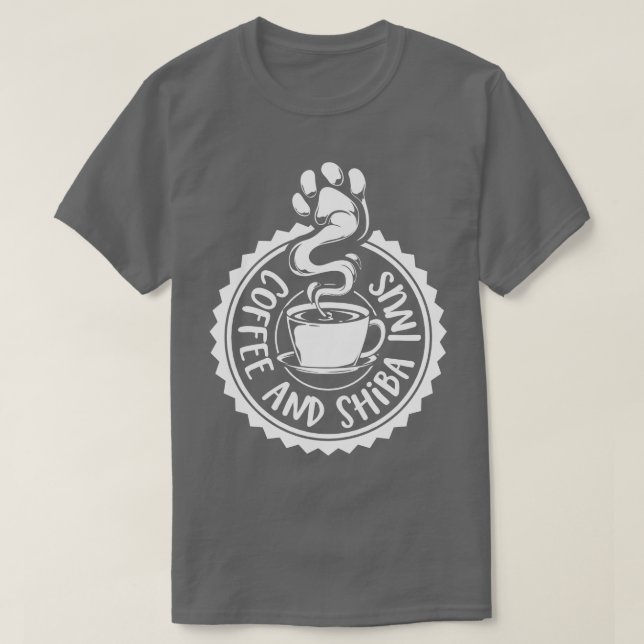 T-shirt Café et ShibaInus ShibaInu (Design devant)