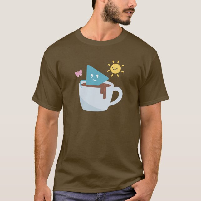 T-shirt Café et soleil (Devant)