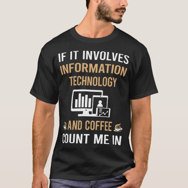T-shirt Café Et Technologies De L'Information (Devant)
