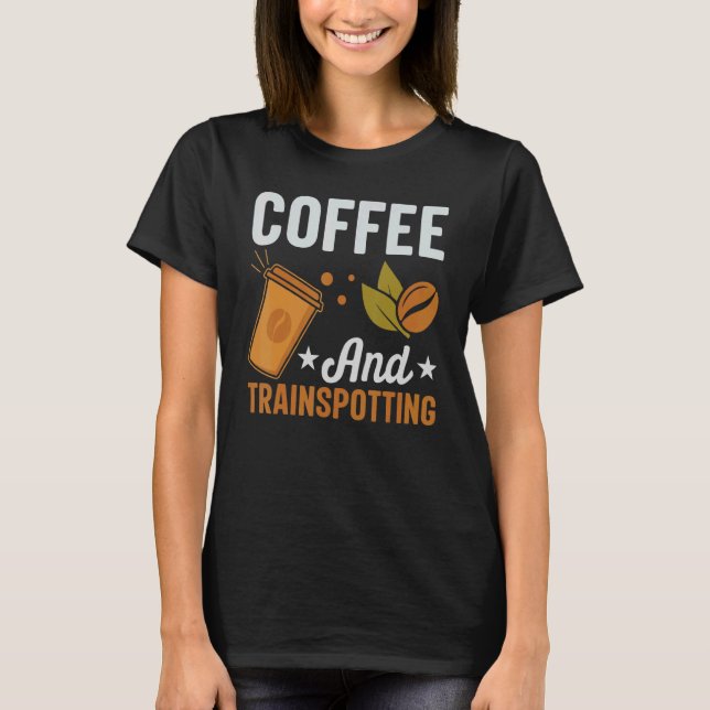 T-shirt Café Et Trainspotter Trainspotter Trainspott (Devant)