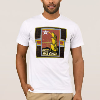 T-shirt café étoile blanche grenouilles