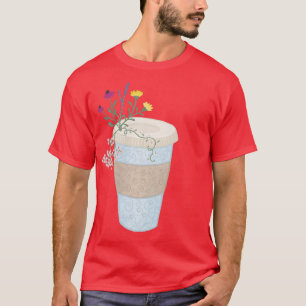 T-shirt Café floral