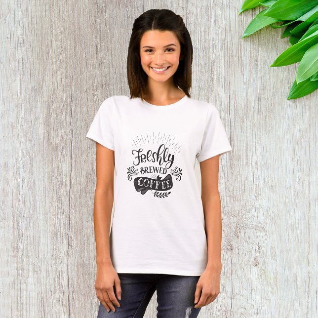 T-shirt Café Fraîchement Infusé (Créateur téléchargé)