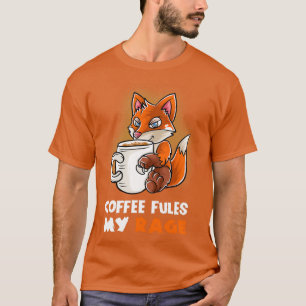 T-shirt Café Fules Ma Rage Dans Ma Mug Caféine Drôle Amusa
