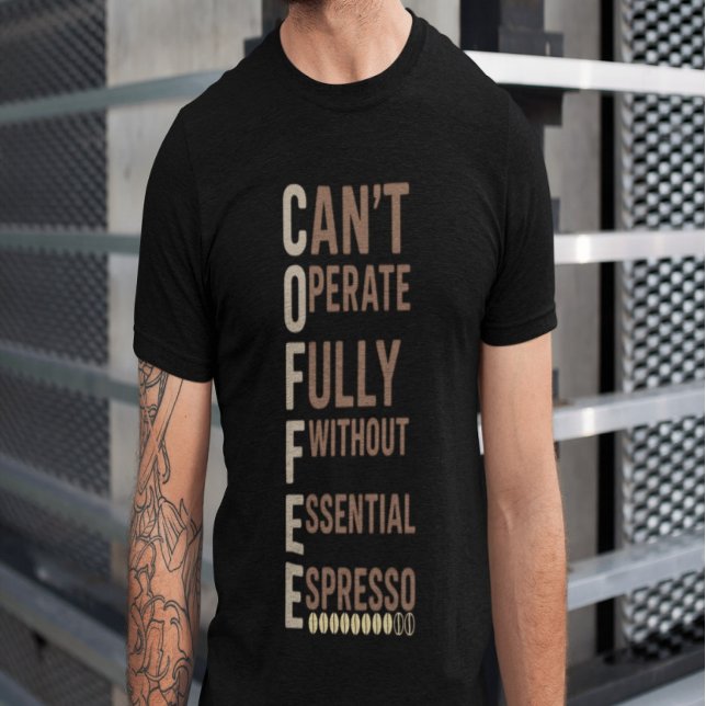T-shirt Café Funny Chemise Cadeau | Style Humour quotidien (Créateur téléchargé)