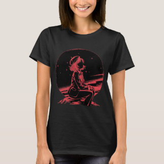T-shirt Café Galactique Vintage Sci-Fi Astronaute Alien