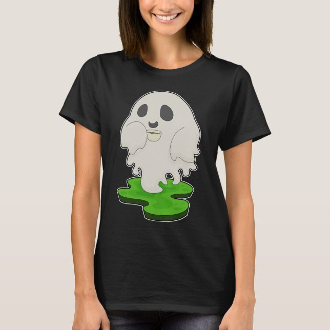 T-shirt Café Ghost Halloween (Devant)