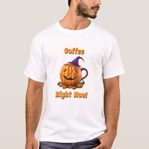T-shirt Café glacé Halloween Caféine Citrouille Latte