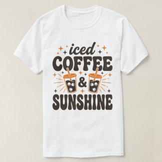 T-shirt café glacé soleil ambiance estivale 