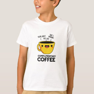 T-shirt Café gratuit Funky Drink Pun