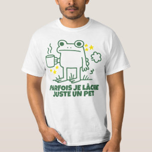 T-shirt Café Grenouille Pet Drôle Humour