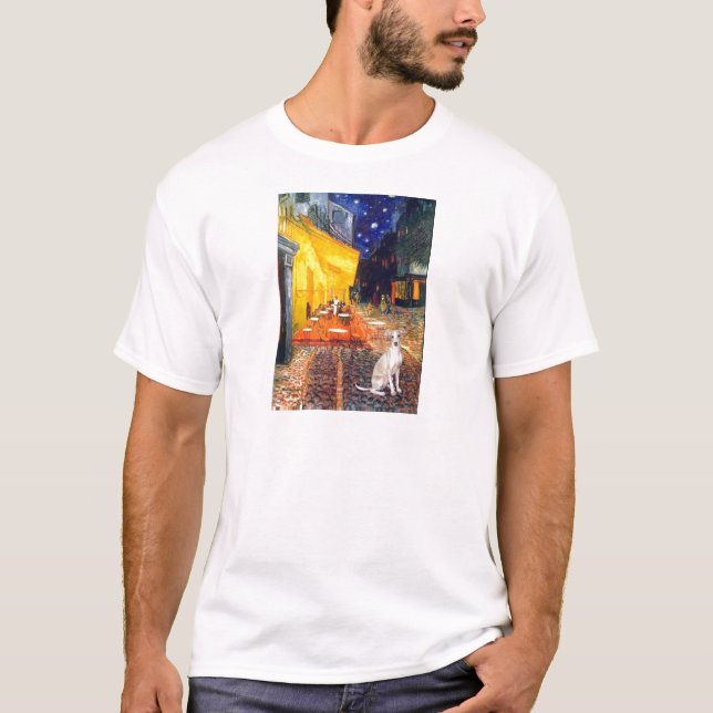 T-shirt Café - Greyhound italien 5 (Devant)