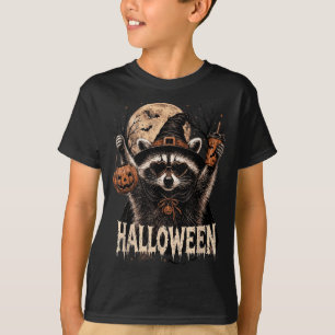 T-shirt Café Halloween Raton Laveur Épices Citrouille Épou