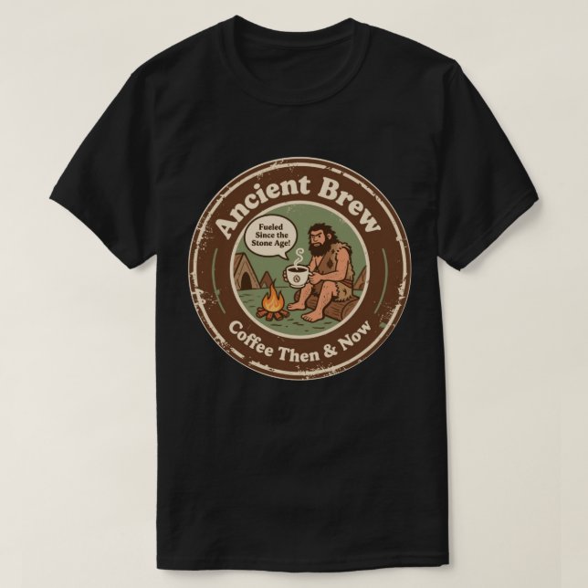 T-shirt Café Hilarious Paleo Morning Brew (Design devant)
