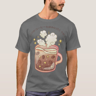 T-shirt Café japonais 90s Soft Grunge Egirl Vêtements Aest