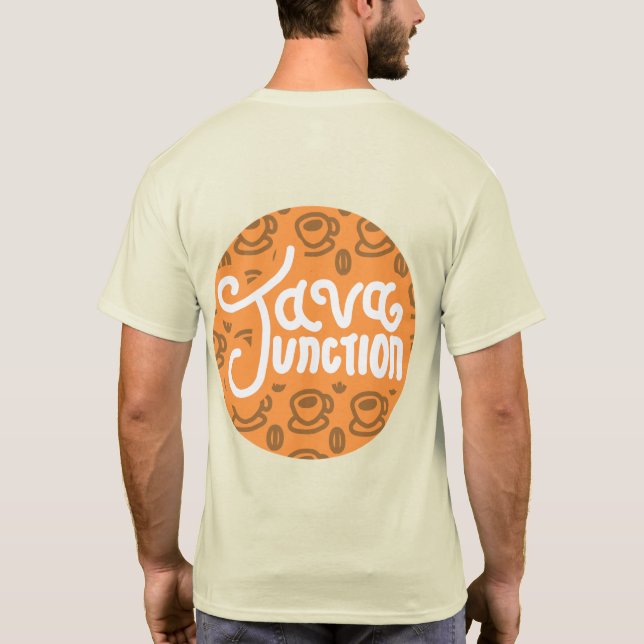 T-shirt Café jonction Java et chemise à haricots orange Re (Dos)