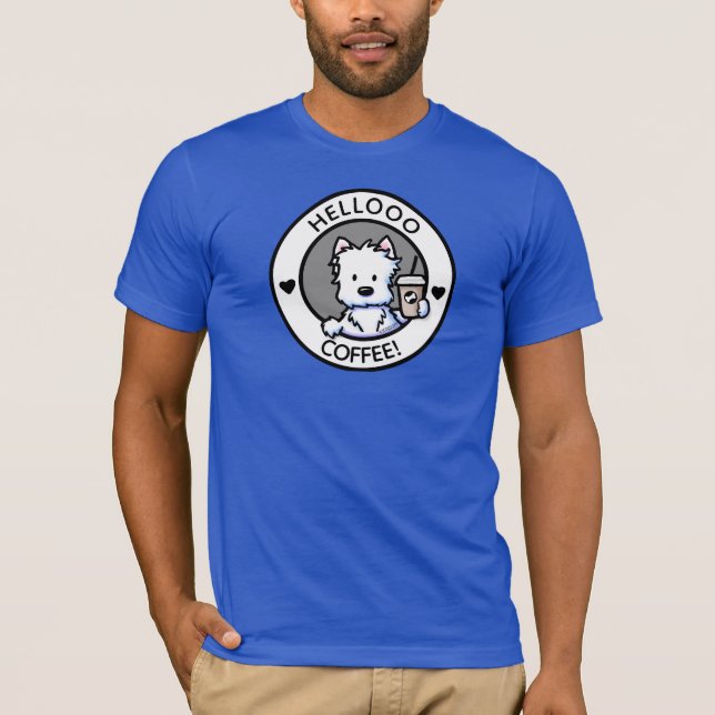 T-shirt café KiniArt Westie (Devant)