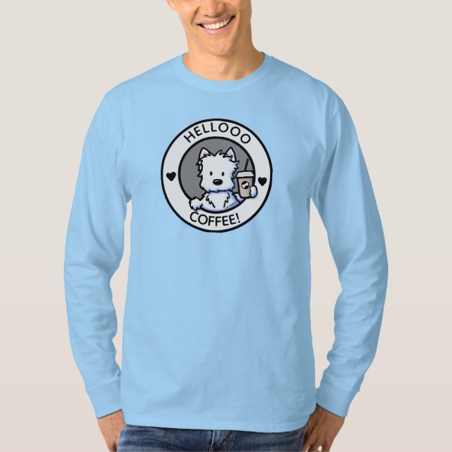 T-shirt café KiniArt Westie (Devant)