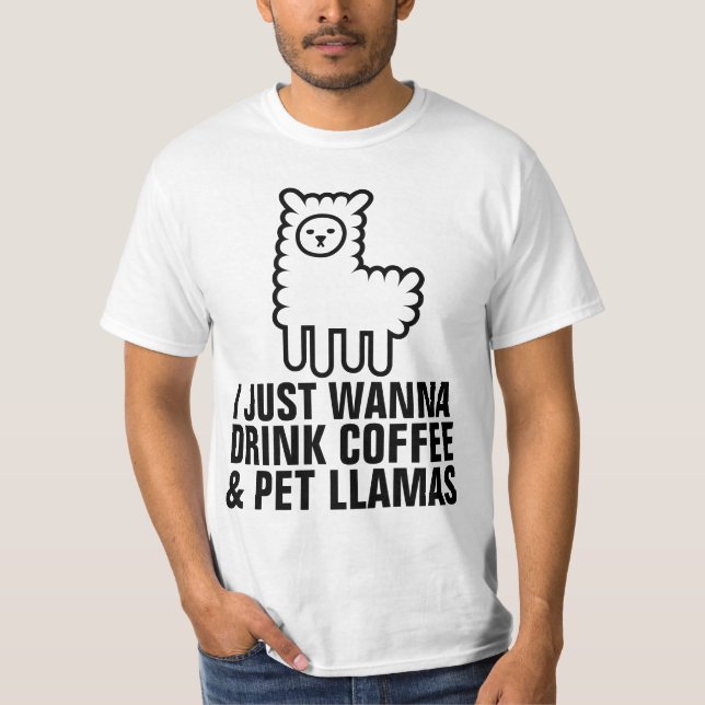 T-shirt CAFÉ & LAMA (Devant)