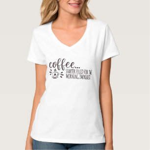 T-shirt Café : Liquide d'entrée pour le matin défectueux