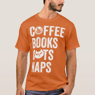 T-shirt Café Livres Chats Naps