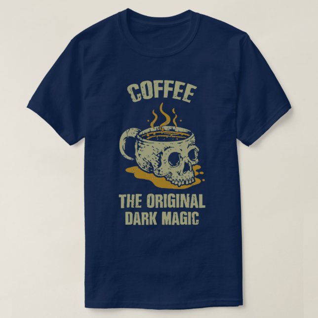 T-shirt Café L'original Dark Magic Skull 2 (Design devant)