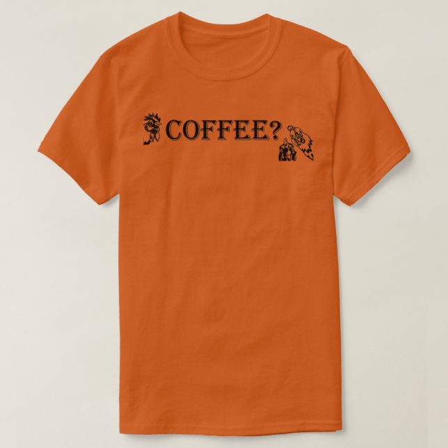 T-shirt Café Love amp poulets (Design devant)