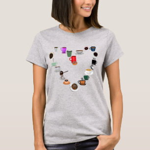 T-shirt Café Love Café Coeur
