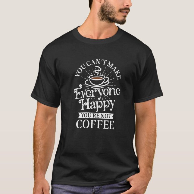 T-shirt Café Lover à la caféine Premium (Devant)