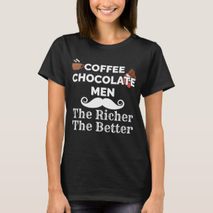 T-shirt Café Lover Chocolat Hommes Plus Riche