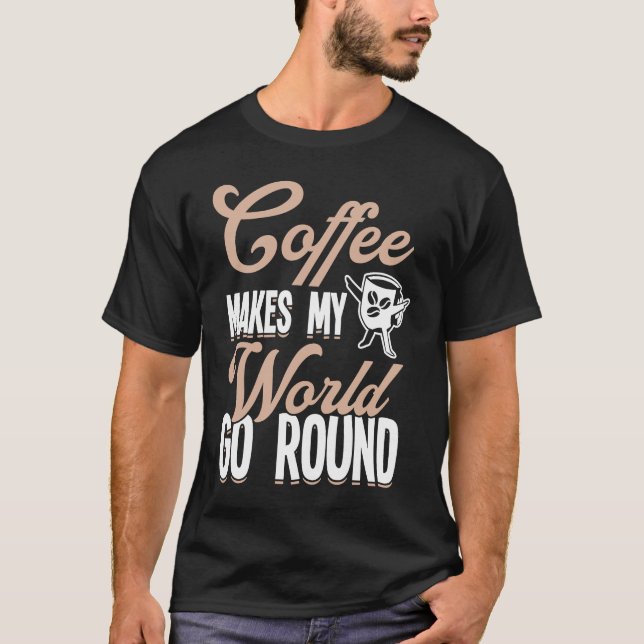 T-shirt Café Lover Espresso Barista Cappuccino Latte Art (Devant)