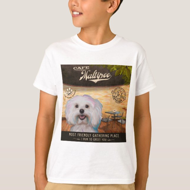T-shirt Café Maltipoo (Devant)